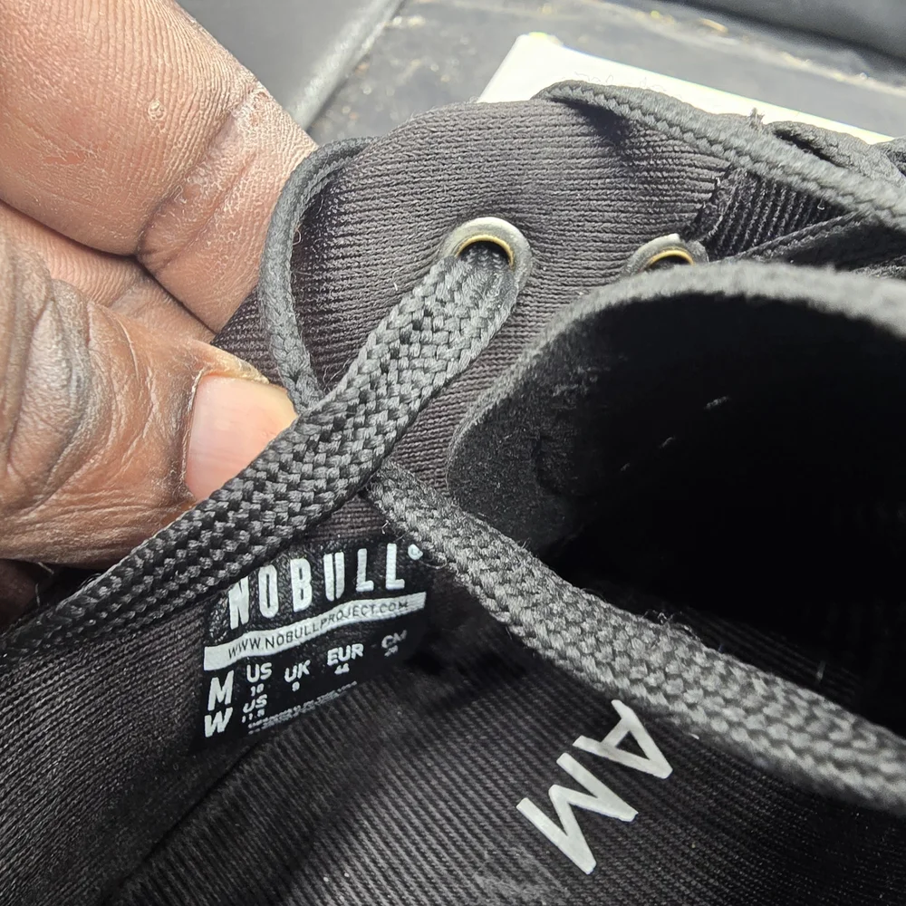 NOBULL Black and White‎ Men's Sneakers with Gum Sole